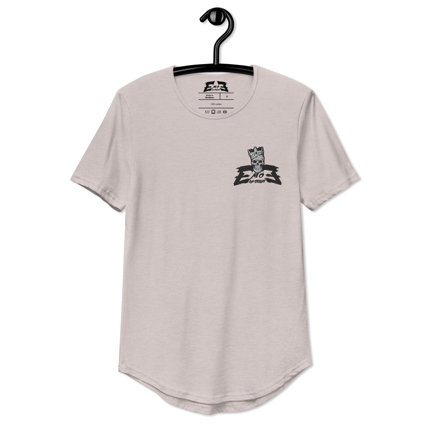 EMOEDAGREAT Men's Curved Hem T-Shirt